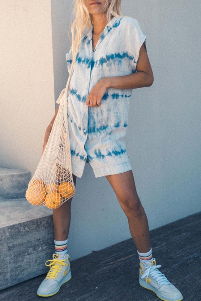 Blue tie-dye Nikosgi dress