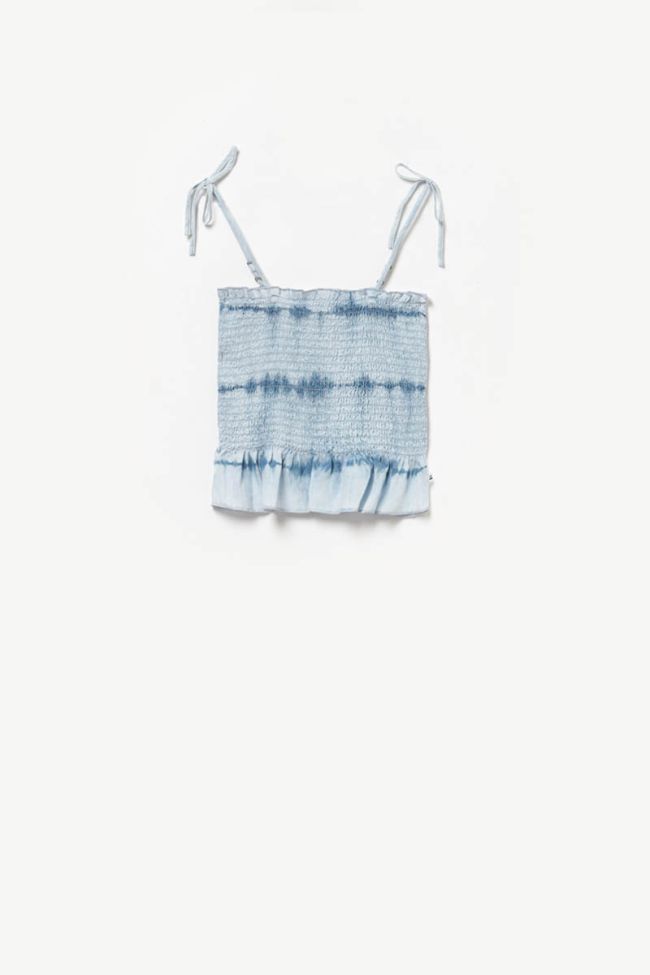 Blue tie-dye Papasgi top
