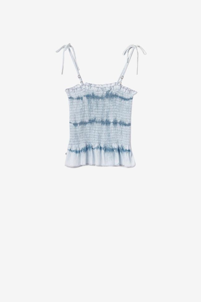 Blue tie-dye Papasgi top