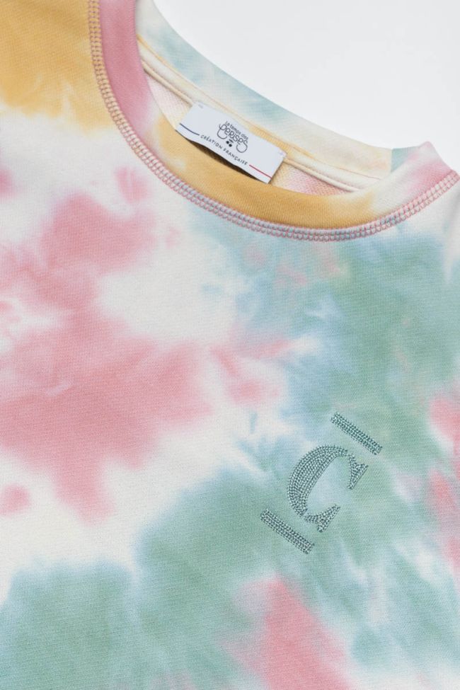 Multicoloured tie-dye Playagi sweatshirt