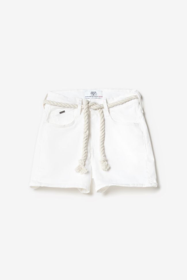 White Tiko high-waisted shorts
