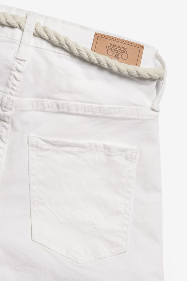 White Tiko high-waisted shorts