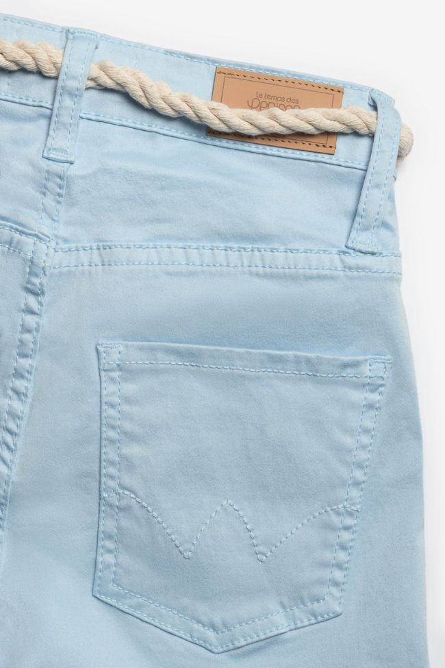 Sky blue Tiko high-waisted shorts