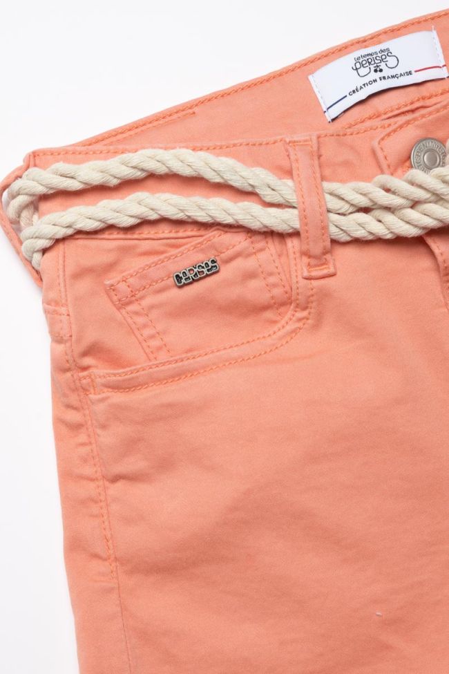 Coral Tiko high-waisted shorts