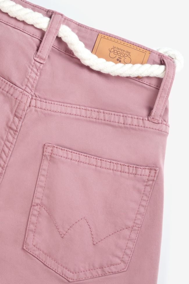 Powder pink Tiko high-waisted shorts