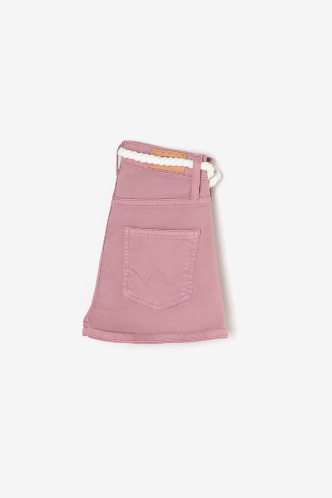 Powder pink Tiko high-waisted shorts