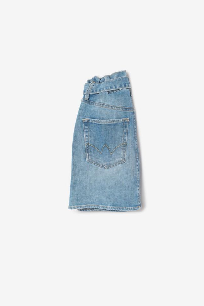 Vilar high-waisted light blue denim skirt