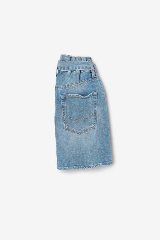 Vilar high-waisted light blue denim skirt