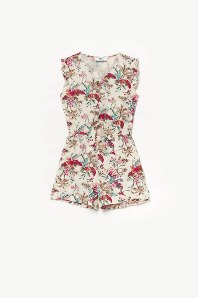 Yucagi tropical print playsuit