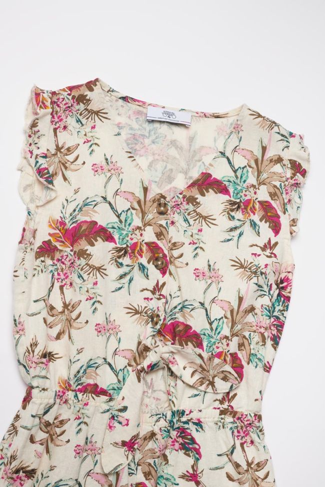 Yucagi tropical print playsuit