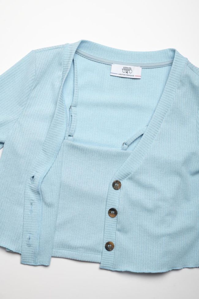 Blue Zebragi twin set