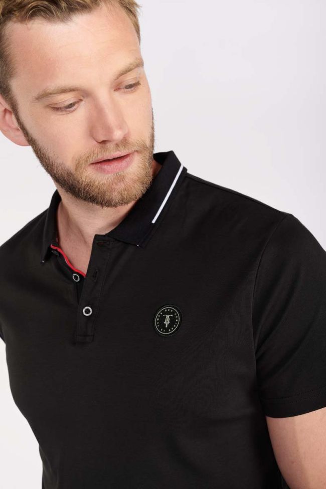 Black Aron polo shirt