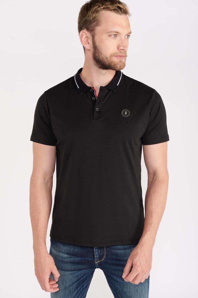 Black Aron polo shirt