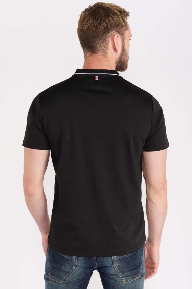 Black Aron polo shirt