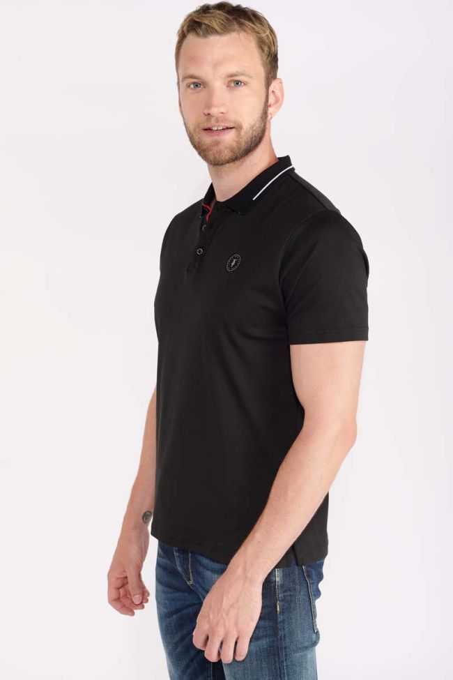 Black Aron polo shirt
