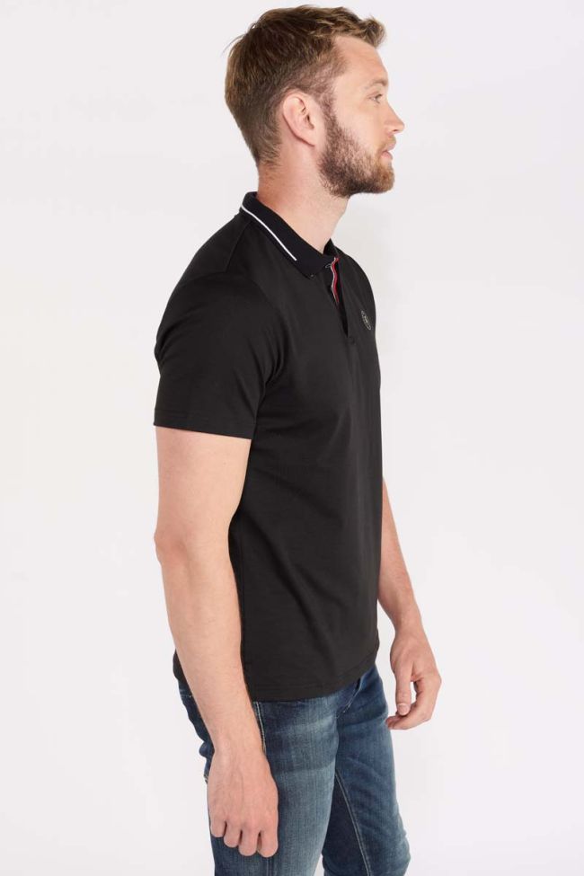 Black Aron polo shirt