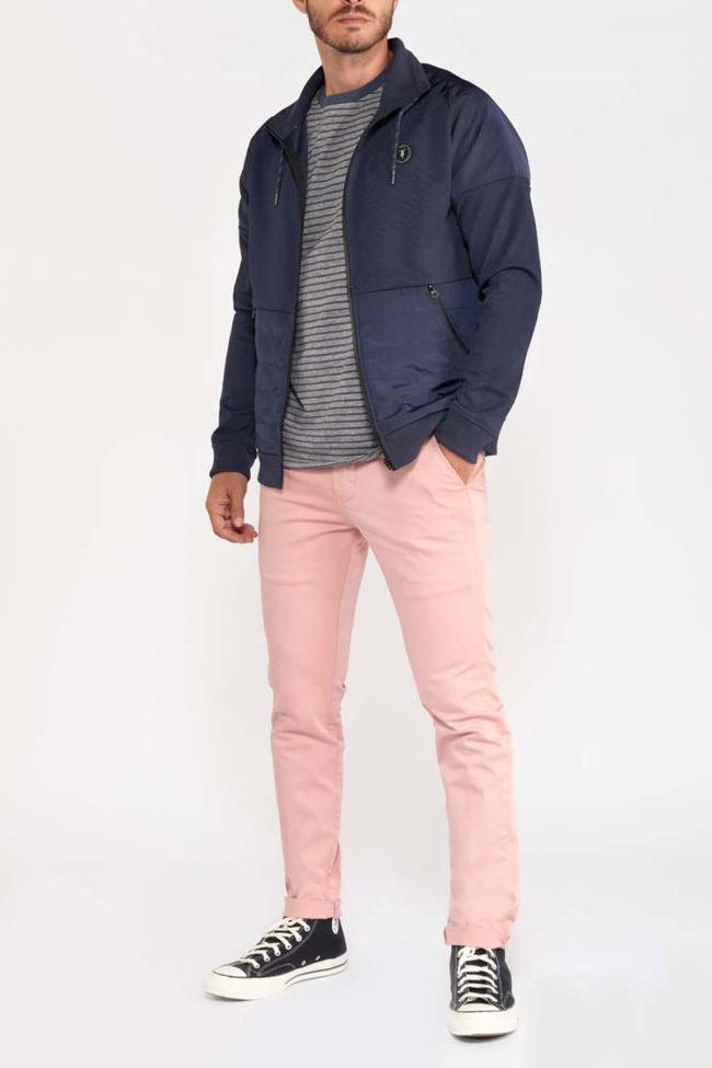 Navy Basel zip-up sweatshirt