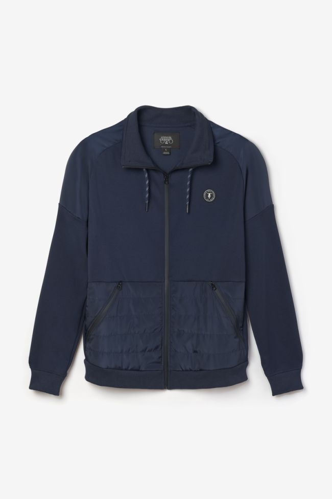 Navy Basel zip-up sweatshirt