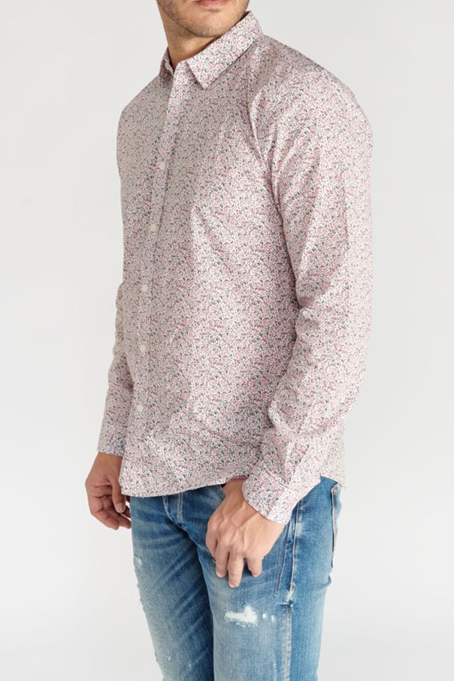 Kristo shirt with pink floral pattern
