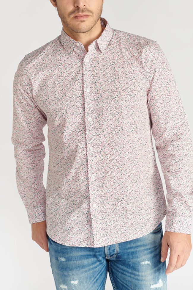 Kristo shirt with pink floral pattern