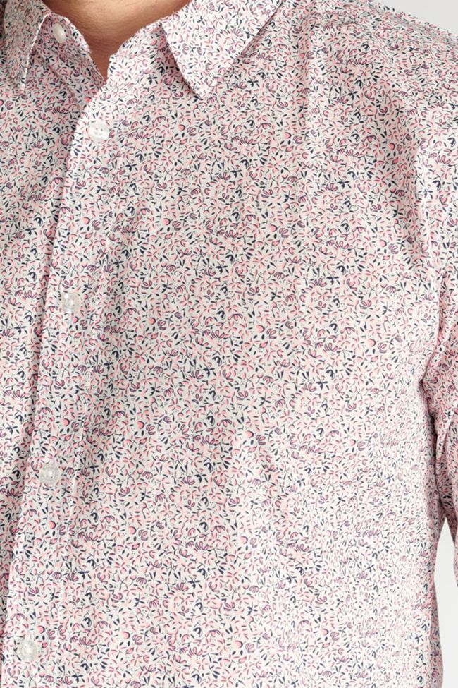 Kristo shirt with pink floral pattern