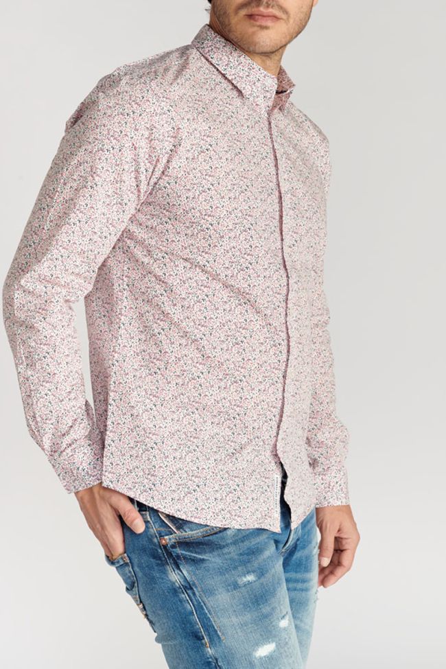 Kristo shirt with pink floral pattern