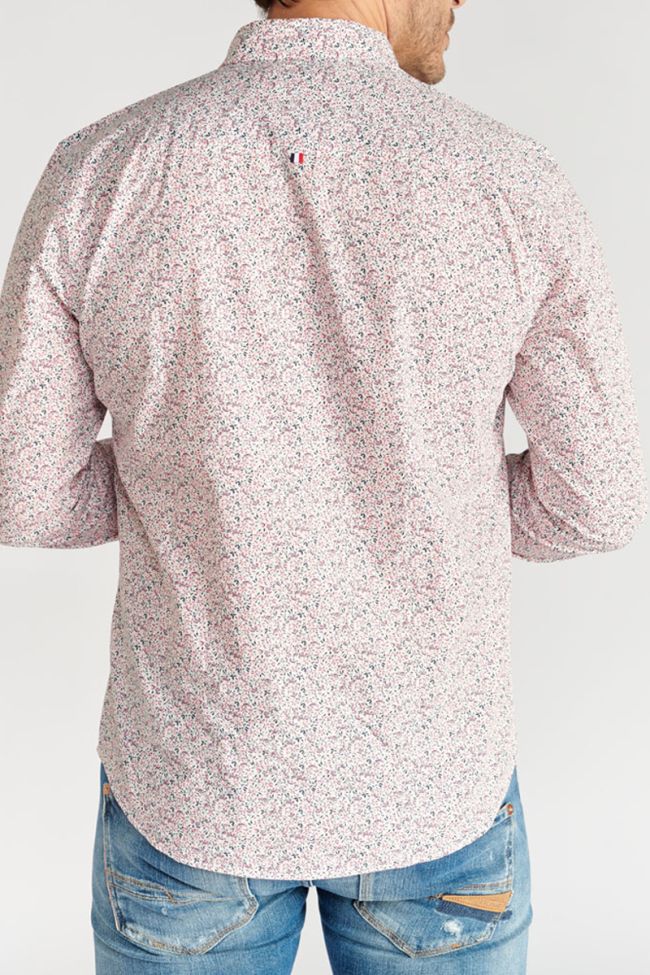 Kristo shirt with pink floral pattern