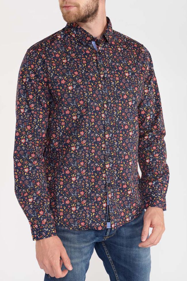 Navy flower print Lukal shirt