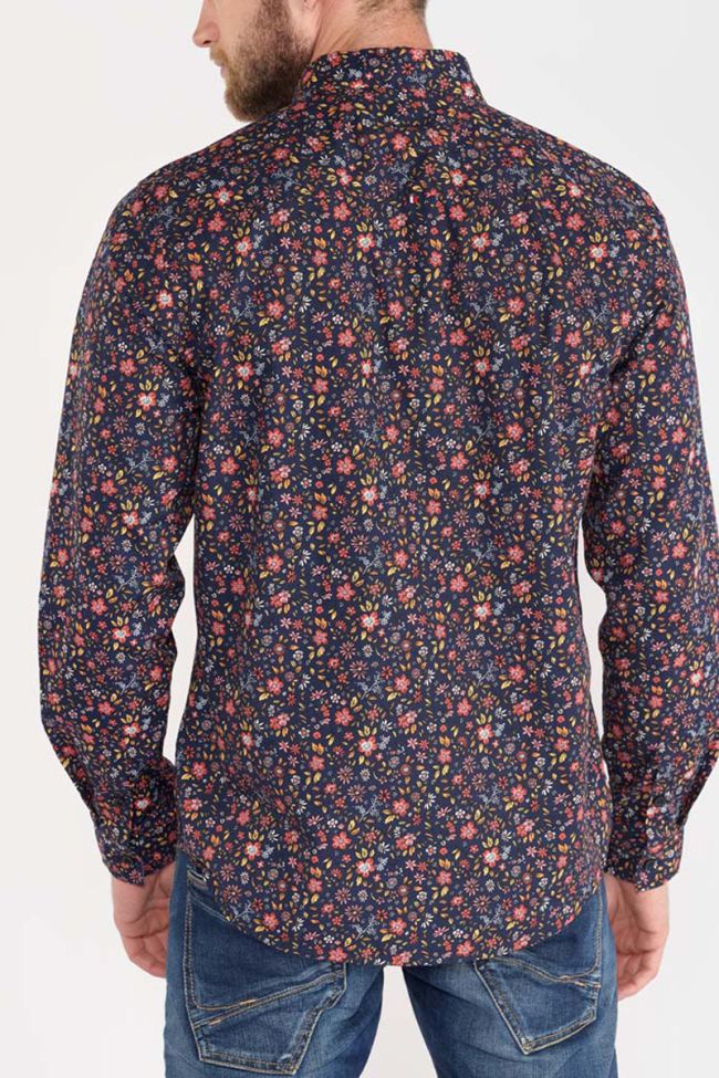 Navy flower print Lukal shirt