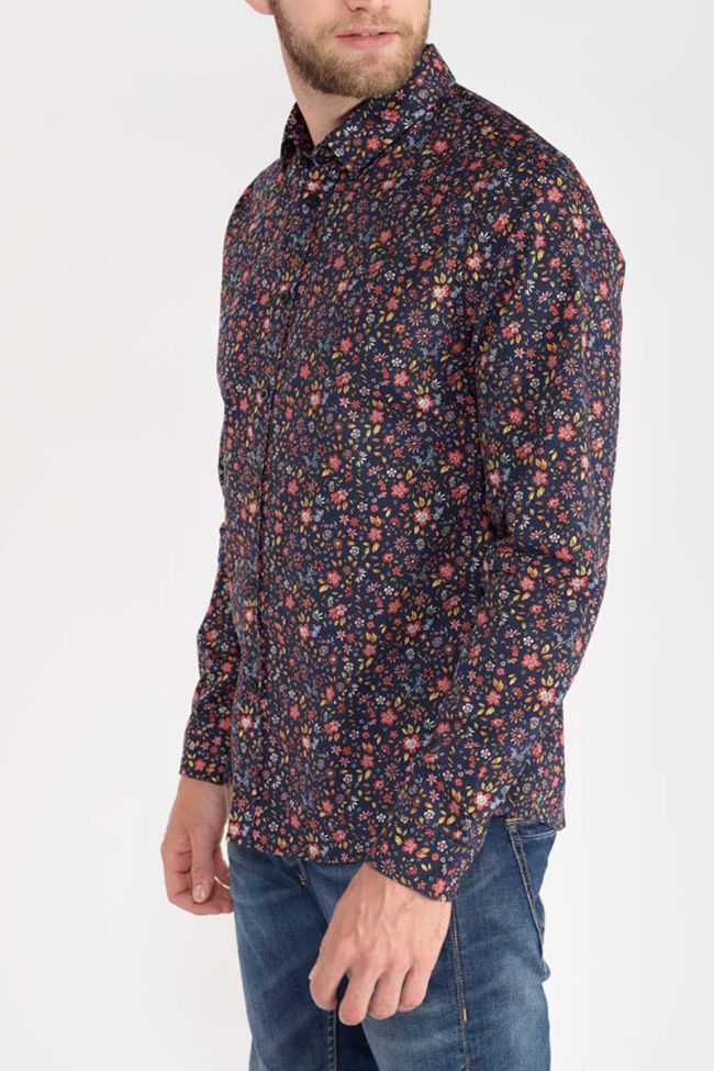 Navy flower print Lukal shirt