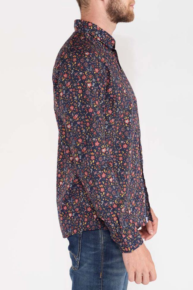 Navy flower print Lukal shirt