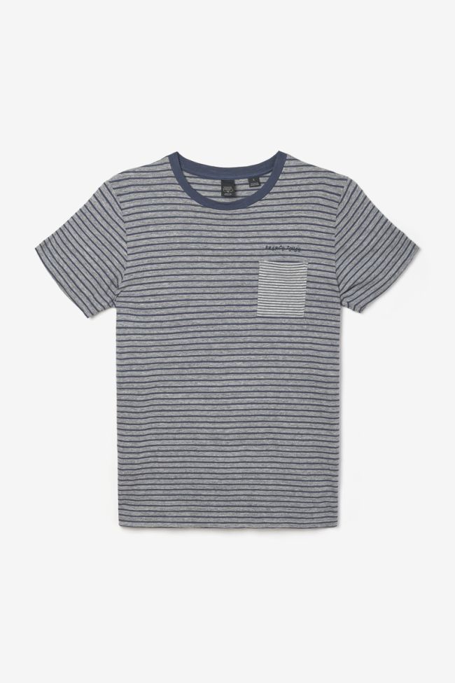 Grey striped Ponan t-shirt