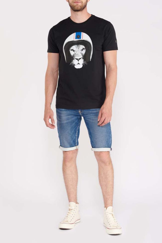 Printed black Santa t-shirt