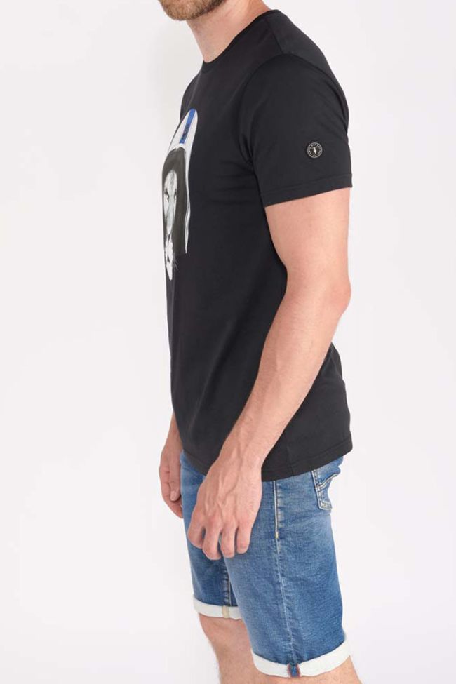 Printed black Santa t-shirt