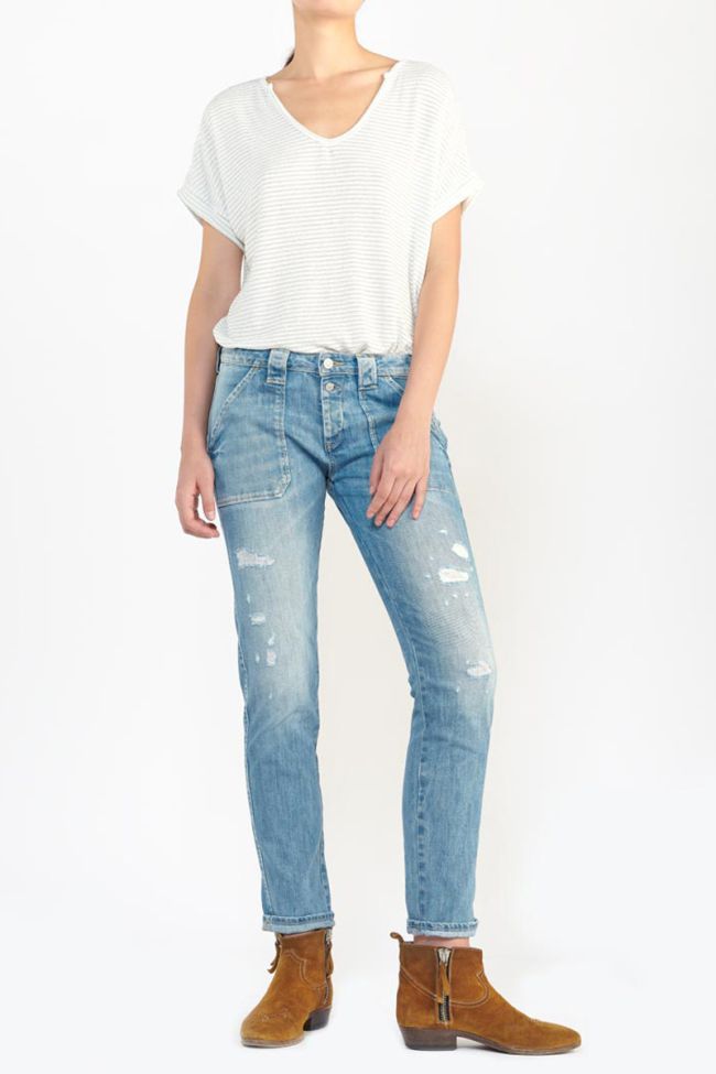 Jeans 200/43 boyfit Cara destroy blue N°4