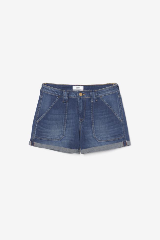 Faded blue denim Bloom shorts