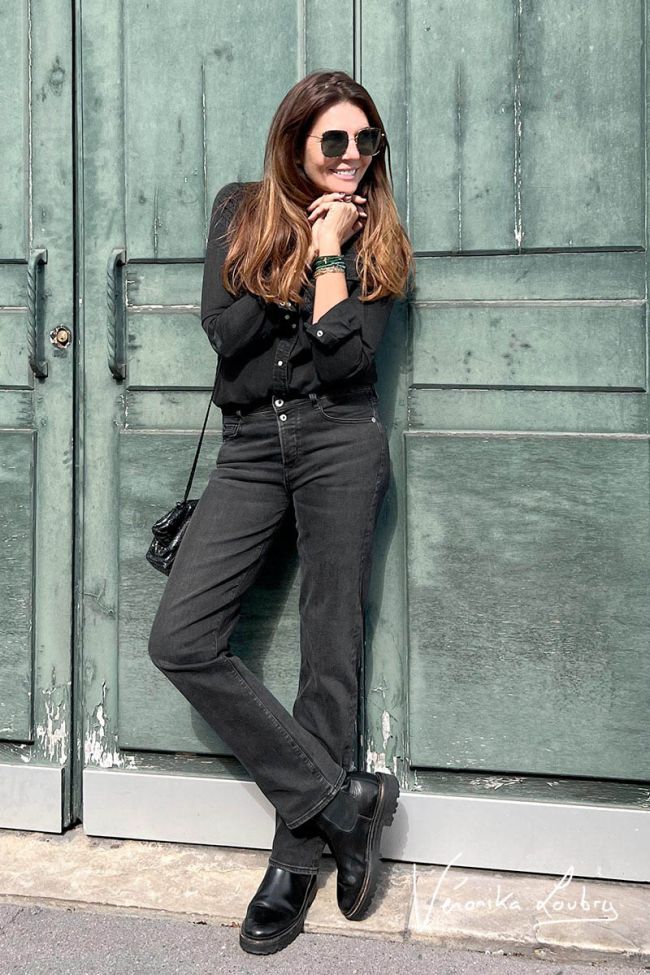 Drolon 400/18 mom by Véronika Loubry jeans black N°1