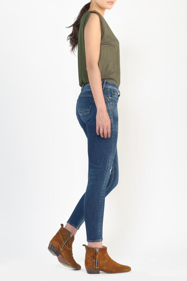 Jeans pulp slim Lise 7/8th destroy vintage blue N°2