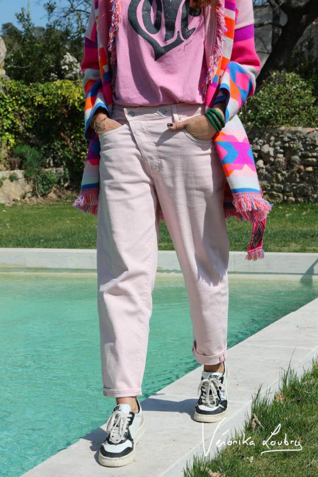 Mary boyfit by Véronika Loubry pink jeans