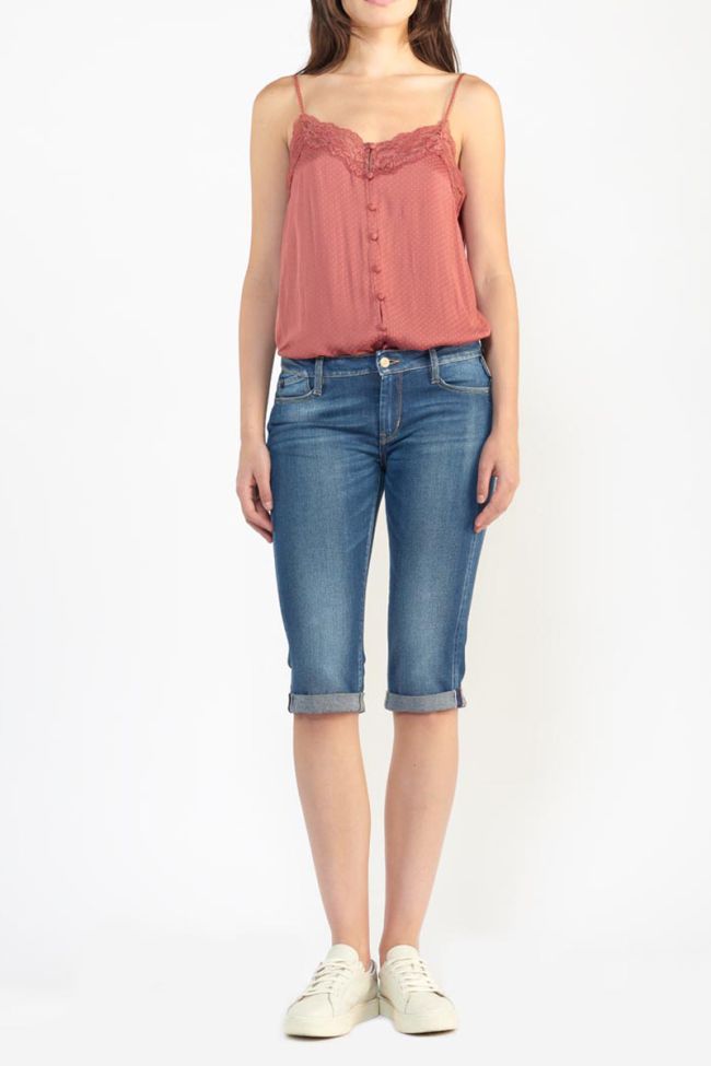 Blue denim Mermoz capri pants