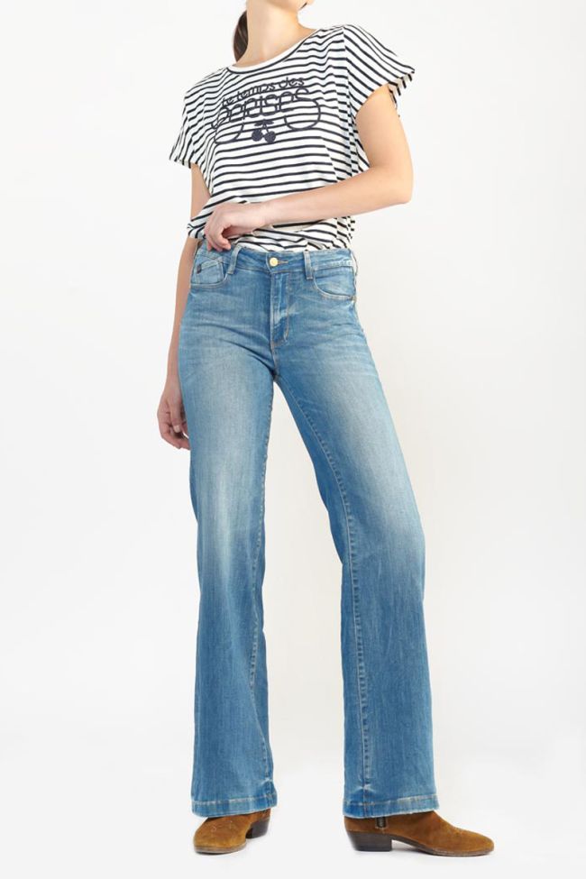 Jeans pulp flare Mina high waist vintage blue N°4