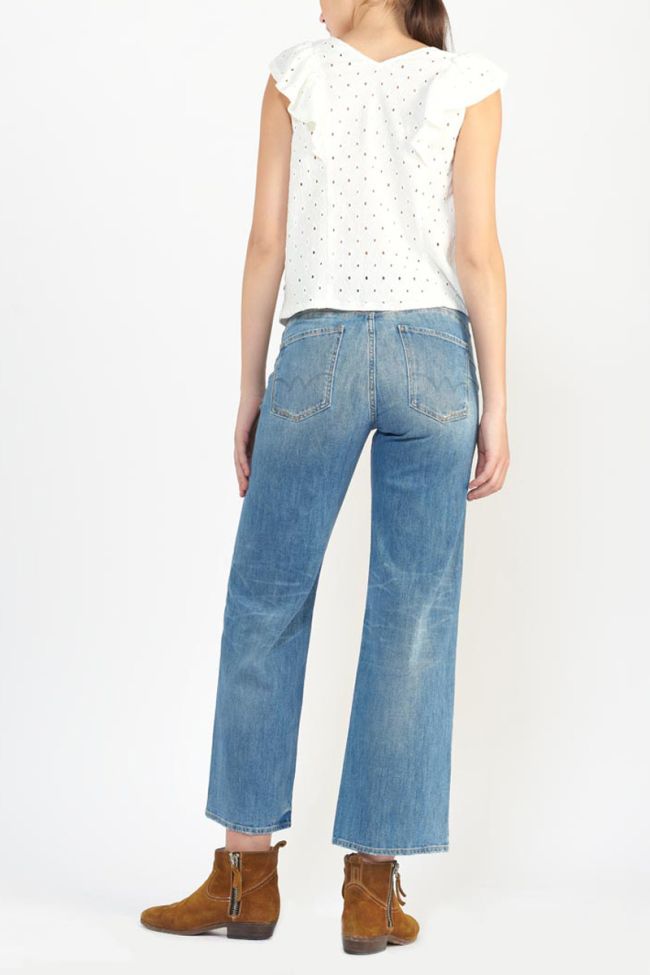 Jeans pulp wide leg high waist 7/8th blue N°4