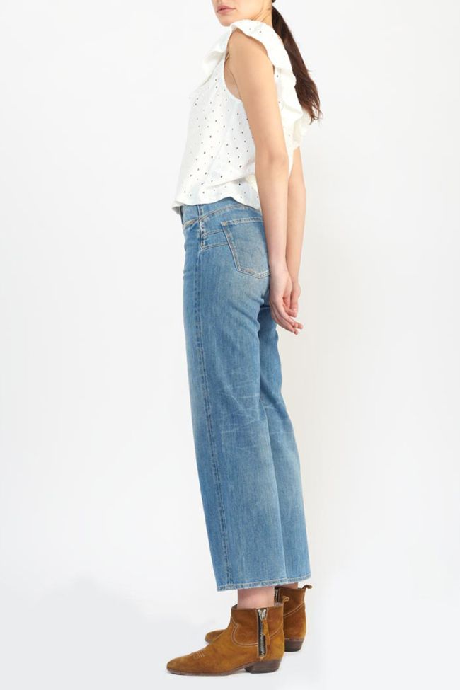 Jeans pulp wide leg high waist 7/8th blue N°4