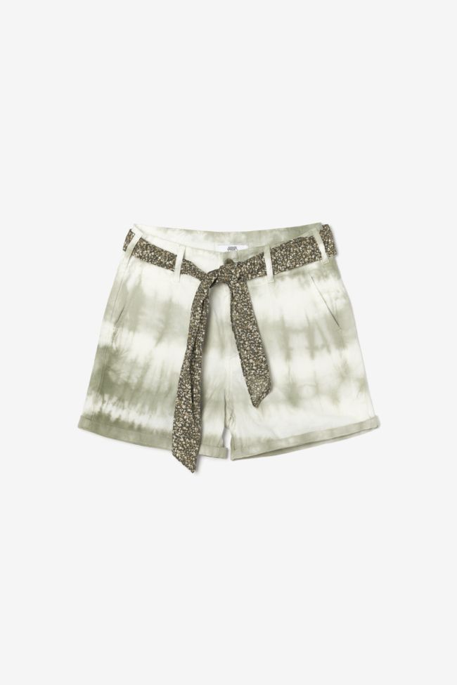 Khaki tie-dye Sydney shorts