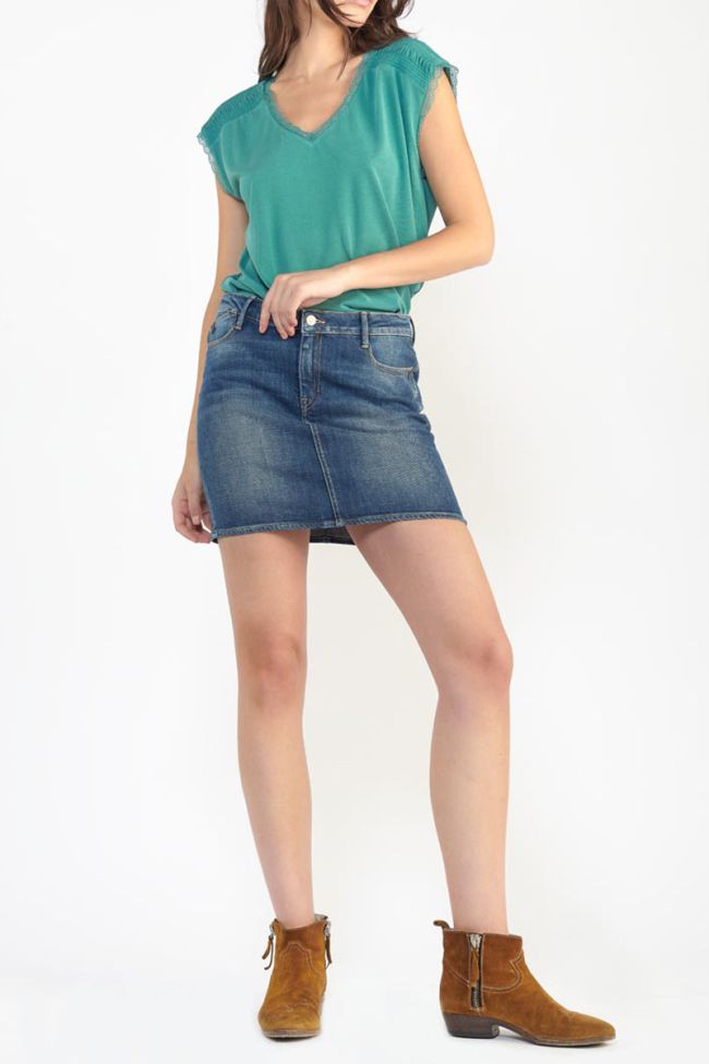 Blue denim Talca skirt