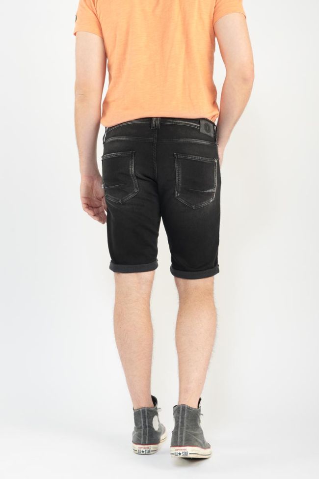 Distressed faded black Jogg If Bermuda shorts