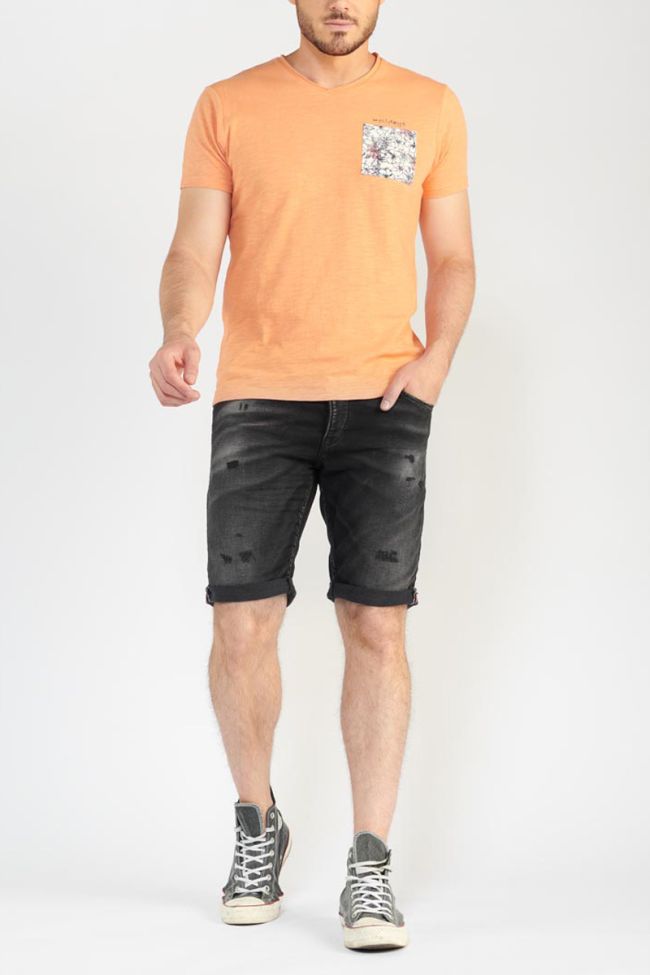 Distressed faded black Jogg If Bermuda shorts