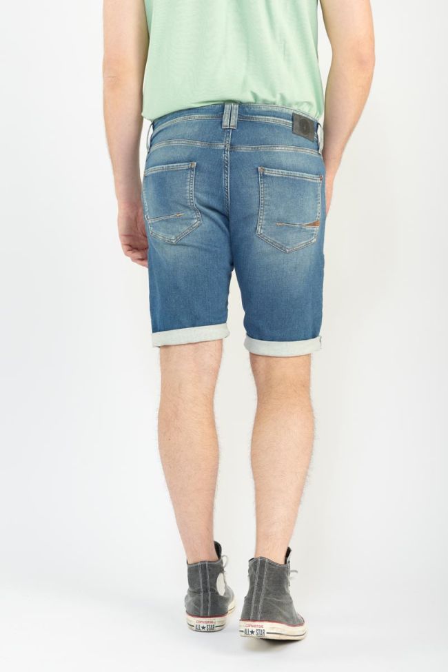 Distressed faded light blue Jogg If Bermuda shorts