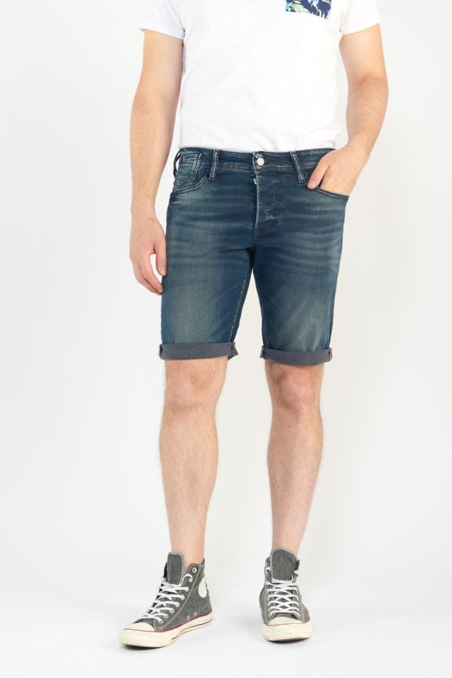 Washed out blue-black denim Laredo Bermuda shorts