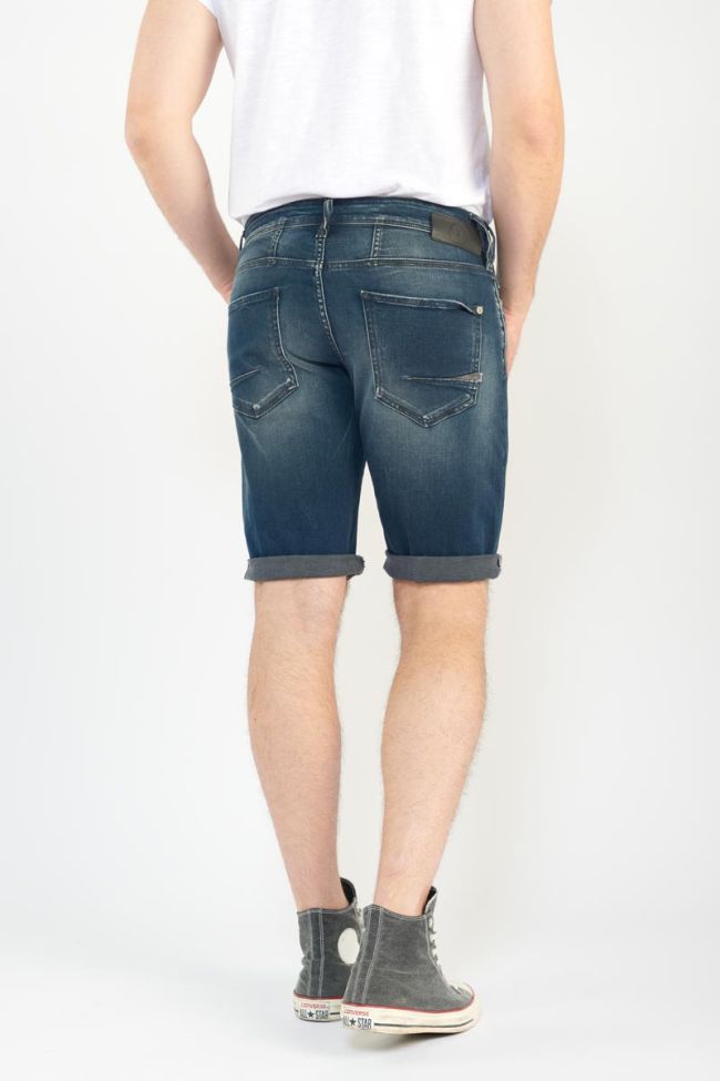 Washed out blue-black denim Laredo Bermuda shorts